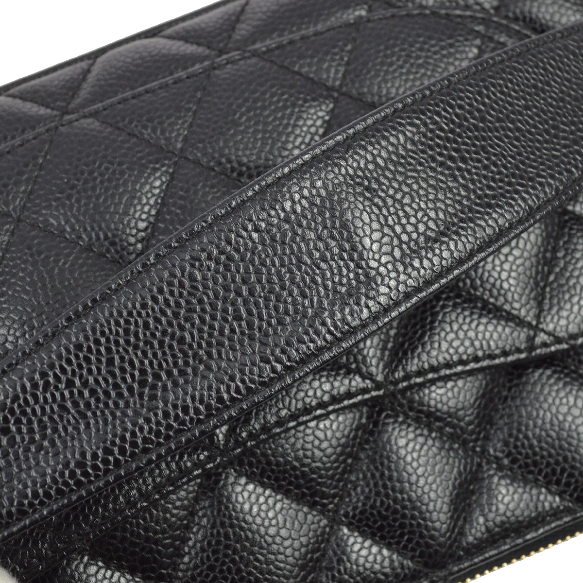 Chanel 2003-2004 Black Caviar Shoulder Bag