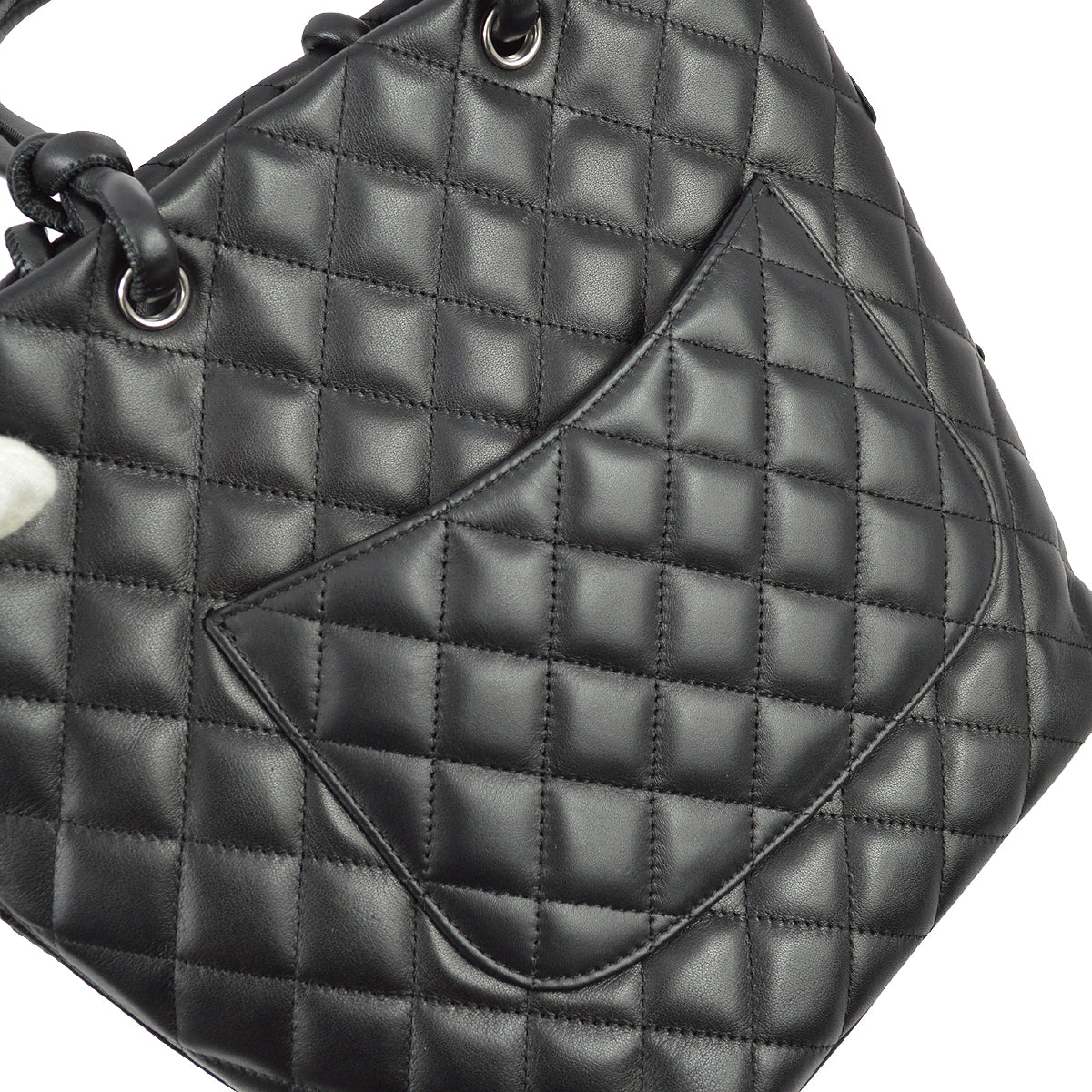 Chanel 2008-2009 Black Calfskin Cambon Ligne Tote Handbag