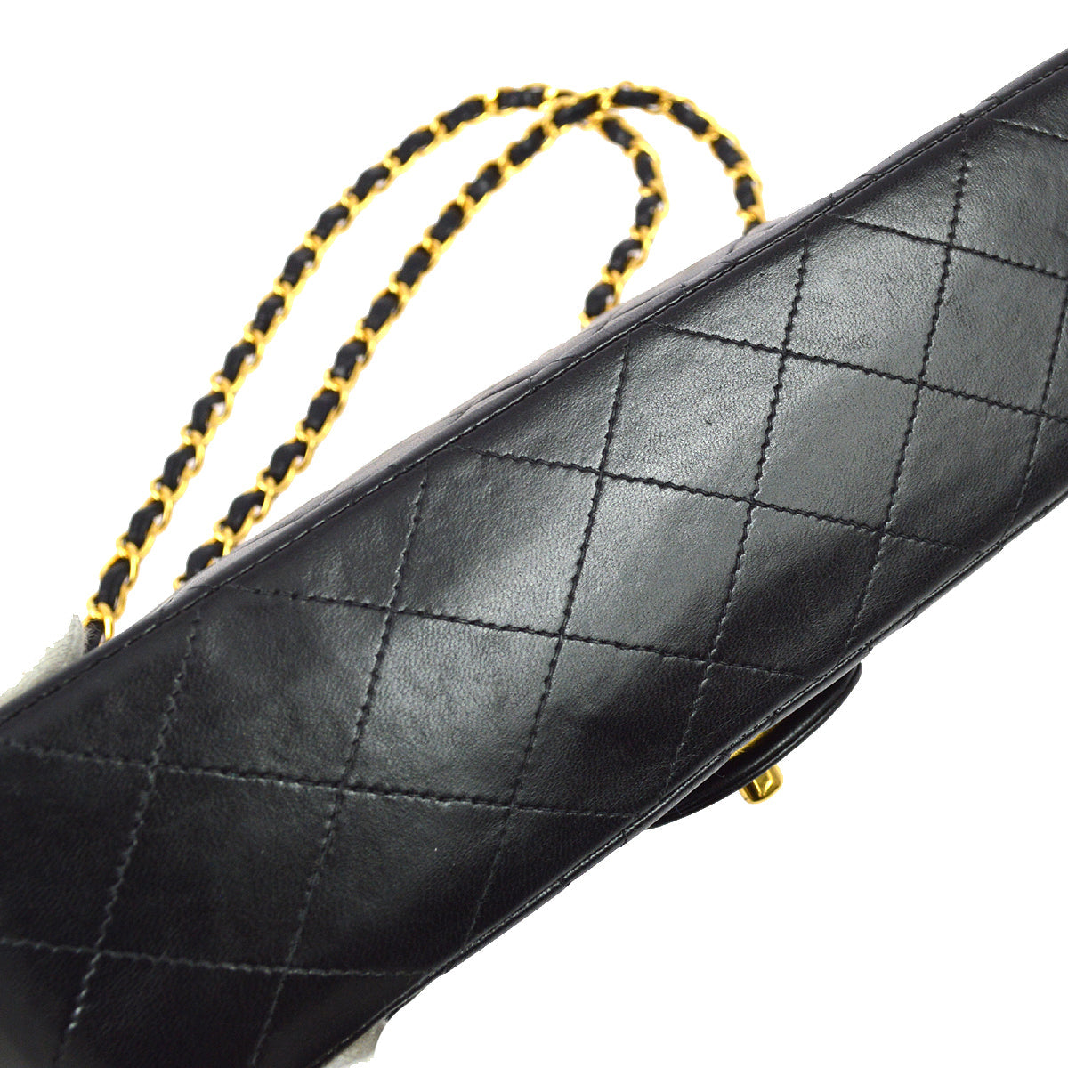 Chanel 2000-2001 Black Lambskin Medium Classic Double Flap Bag