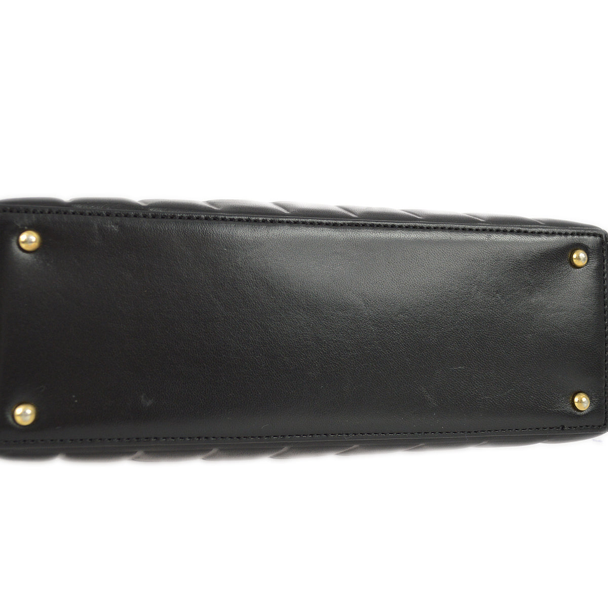 Chanel 2001-2003 Black Lambskin Choco Bar Tote