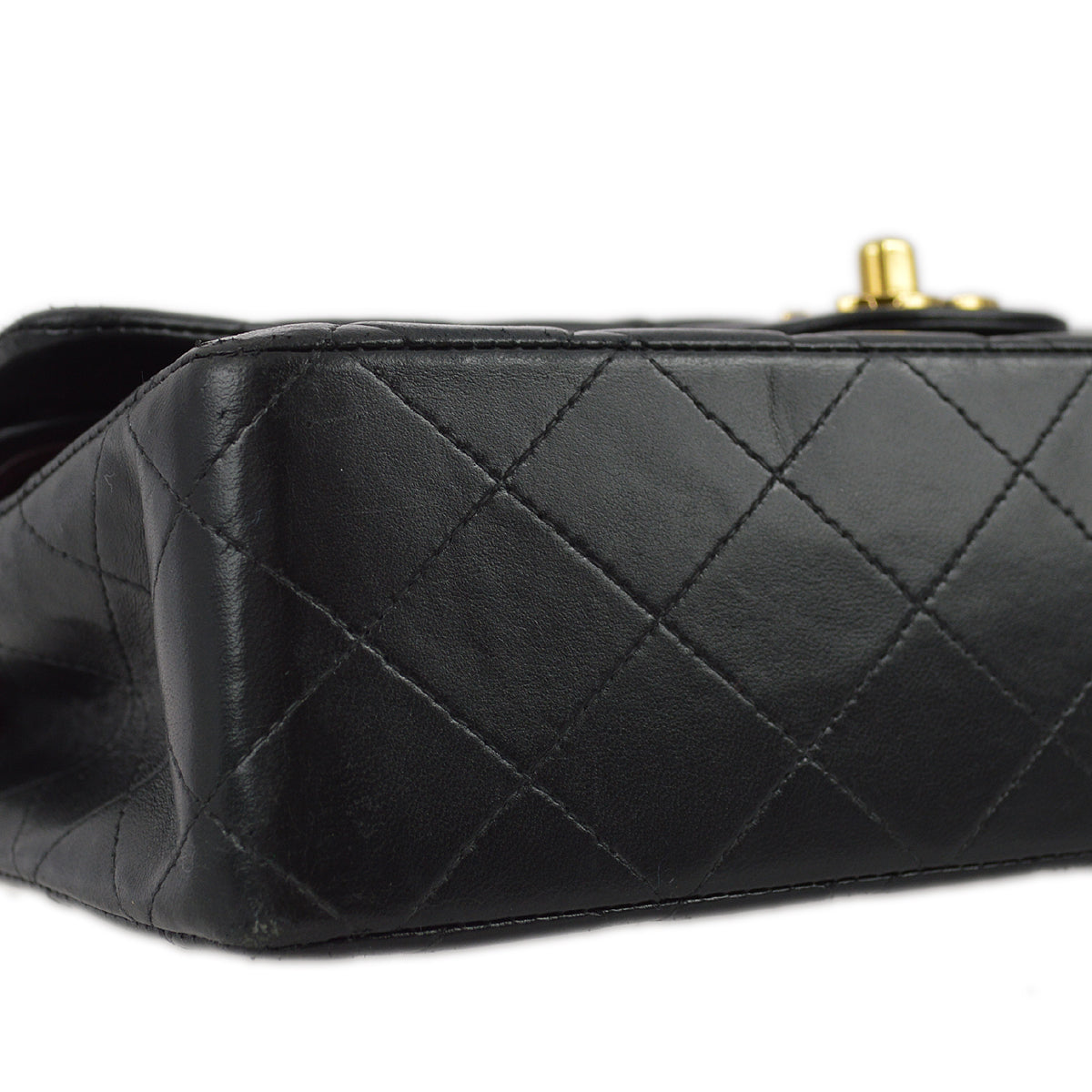 Chanel 2000-2001 Black Lambskin Medium Classic Double Flap Bag