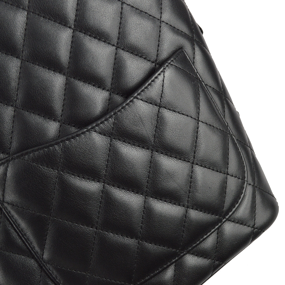 Chanel 2004-2005 Black Calfskin Cambon Ligne Tote Handbag