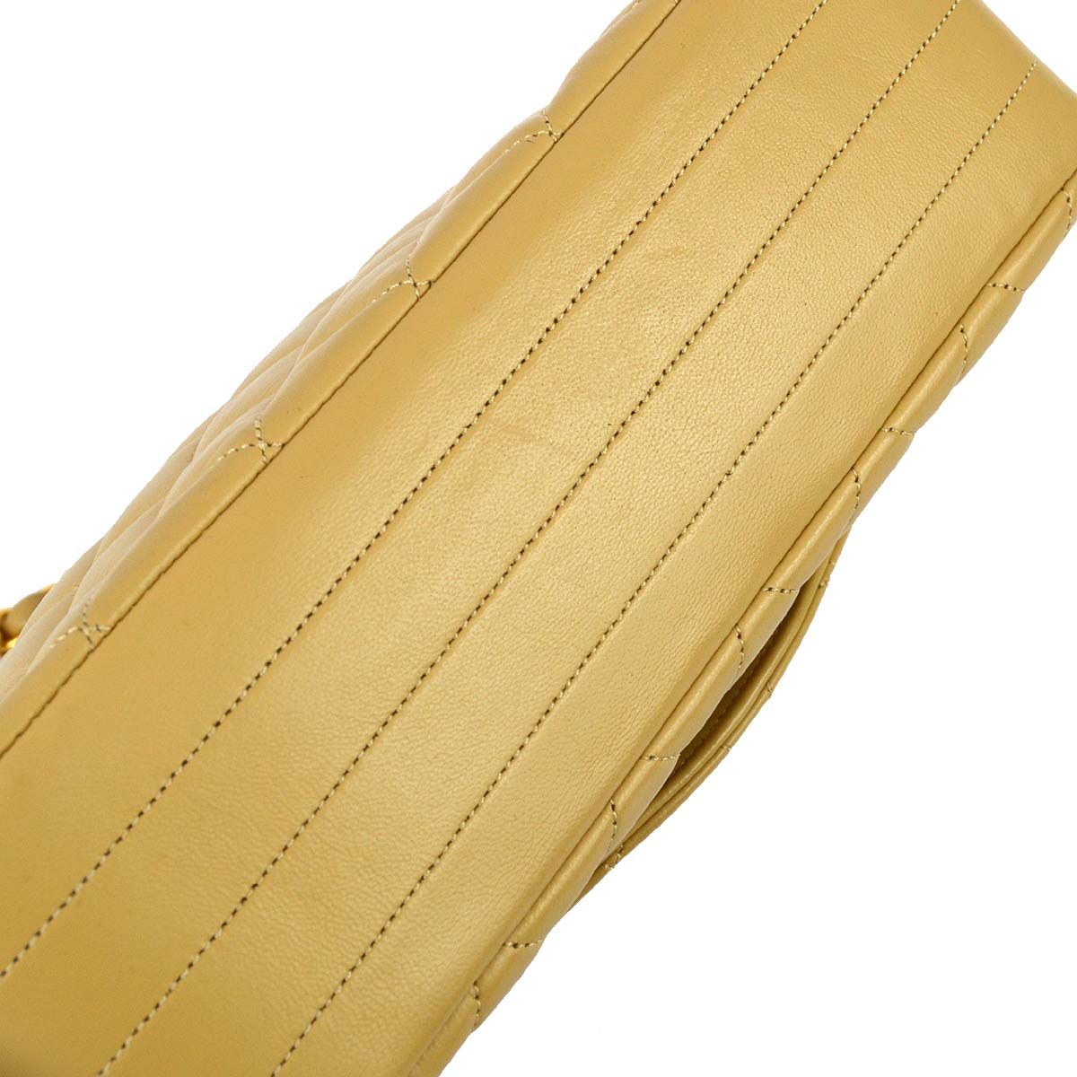 Chanel 1986-1988 Beige Lambskin Small Round Flap Bag
