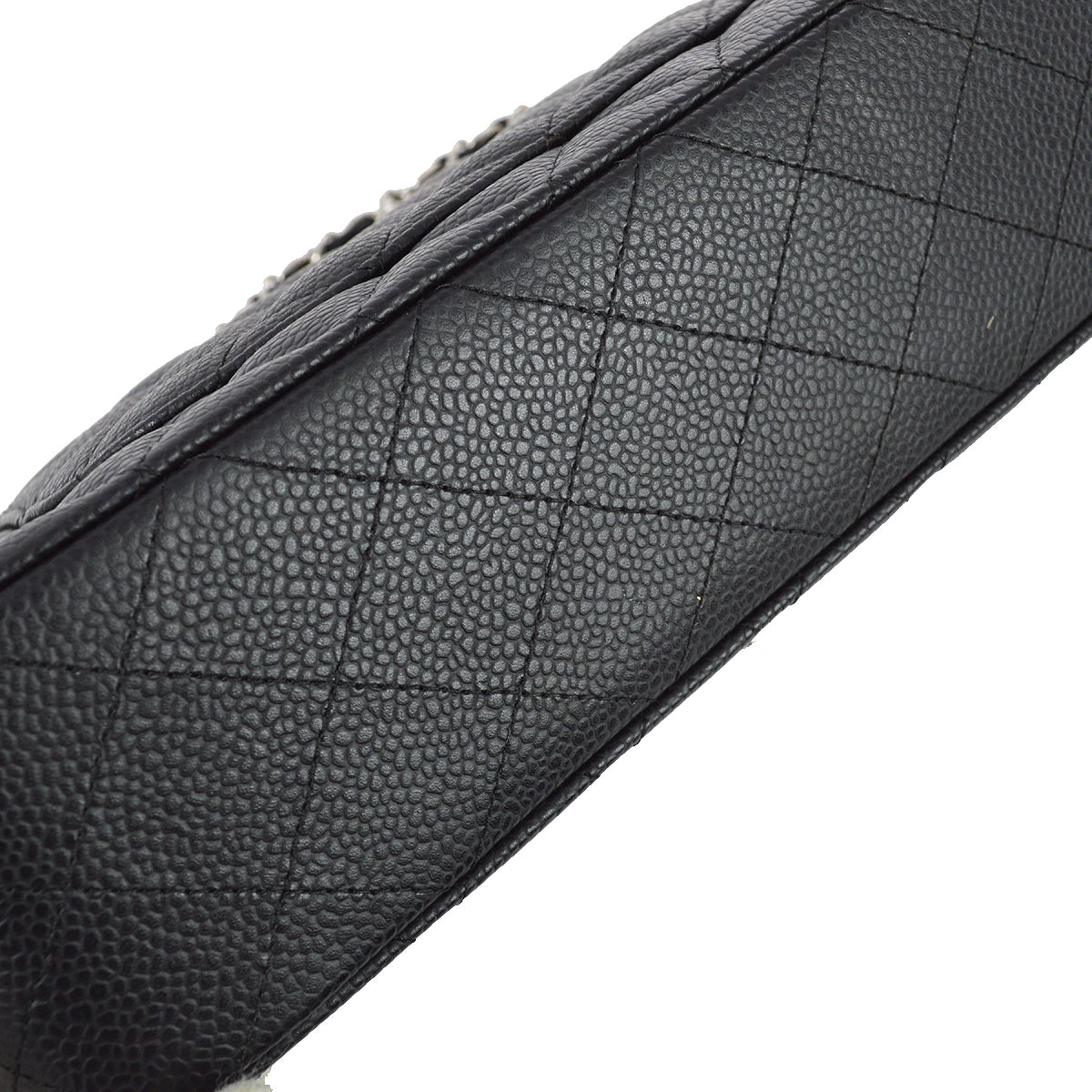 Chanel 2006-2008 Black Caviar Medium Classic Double Flap Bag SHW