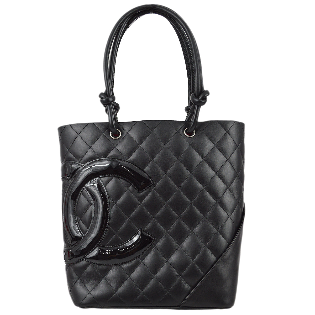 Chanel 2009-2010 Black Calfskin Cambon Ligne Tote Handbag