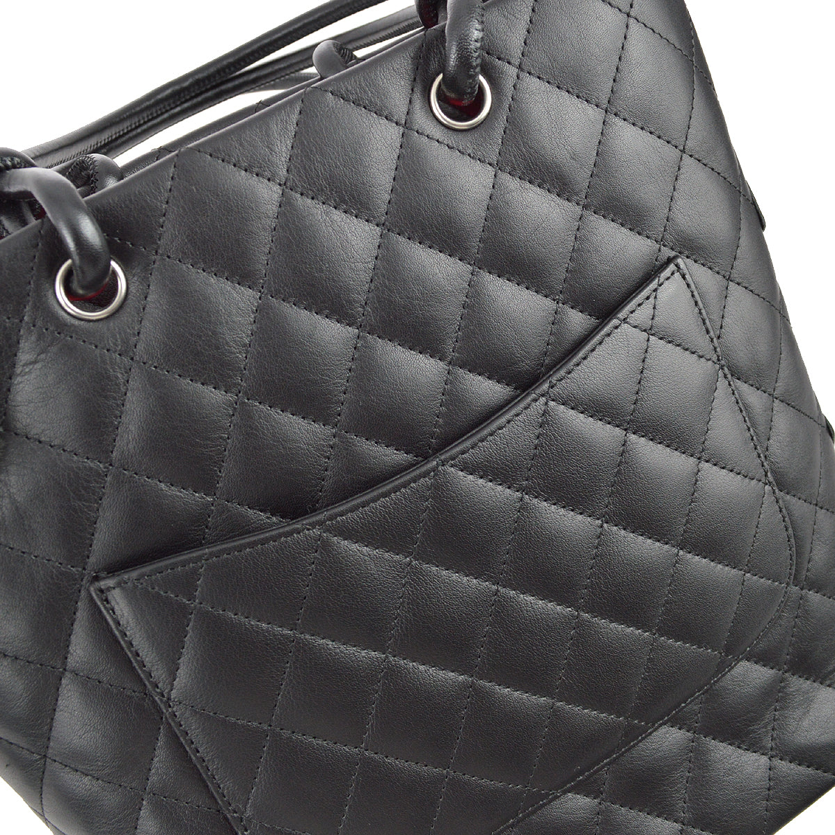 Chanel 2009-2010 Black Calfskin Cambon Ligne Tote Handbag