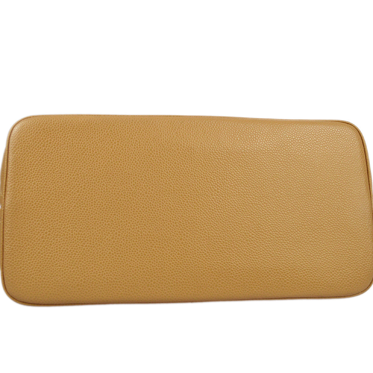 Chanel 2001-2003 Beige Caviar Medallion Tote Handbag