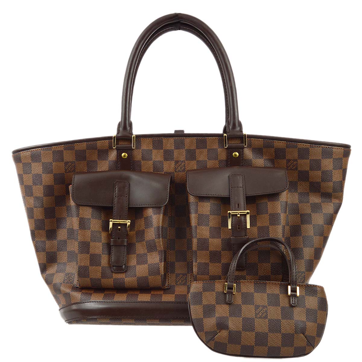 Louis Vuitton 2004 Damier Manosque GM Tote Handbag N51120