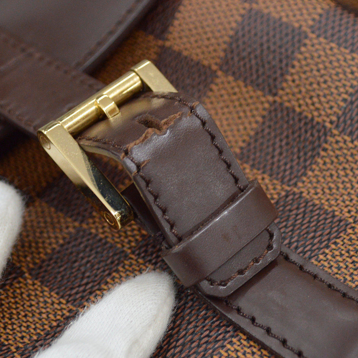 Louis Vuitton 2004 Damier Manosque GM Tote Handbag N51120