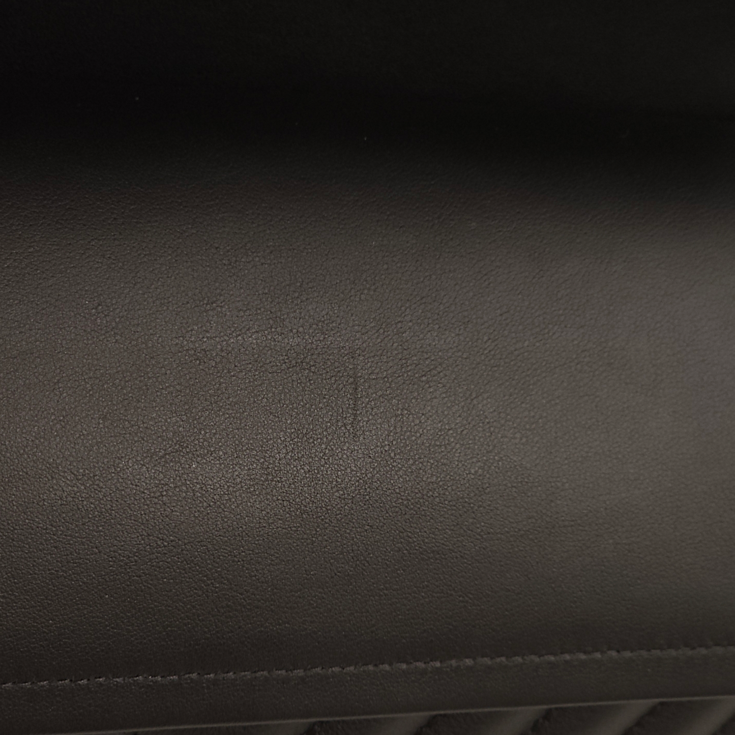 Chevron Double Flap Jumbo Black Shoulder Bag in Lambskin, Palladium hardware