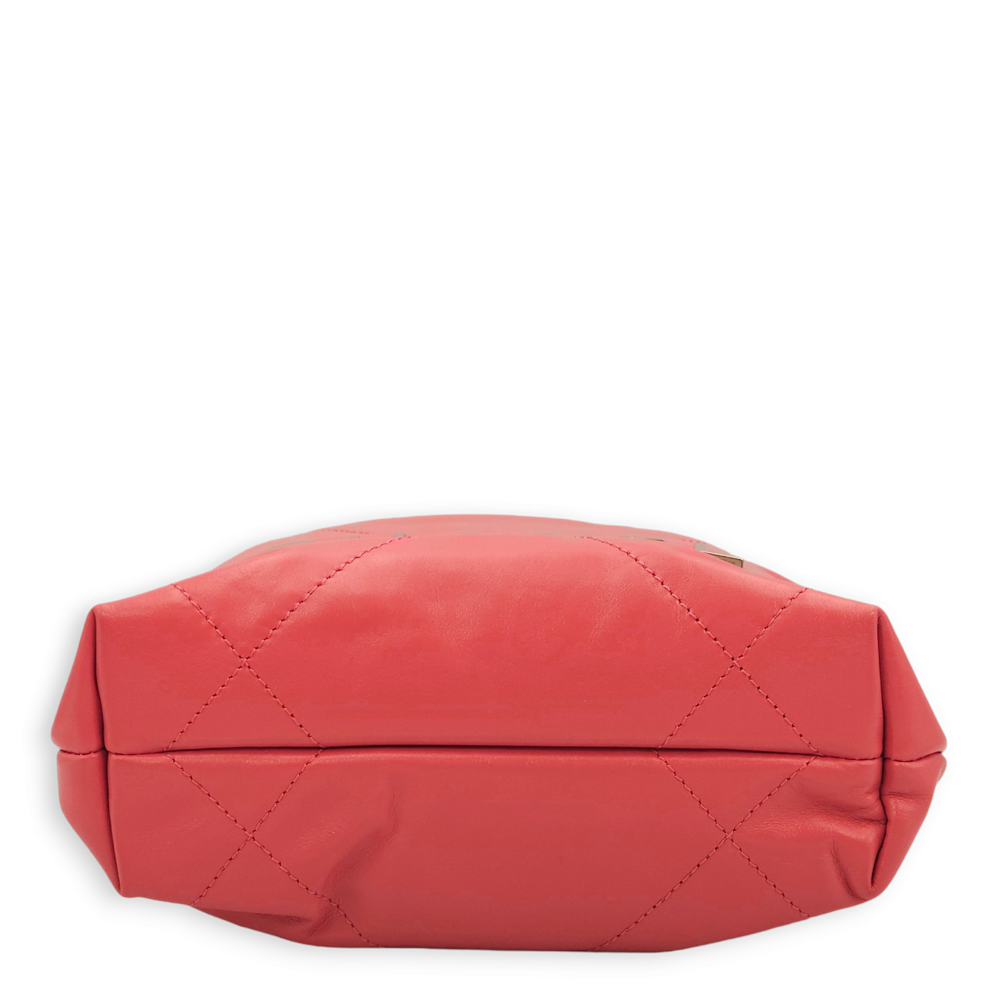 22 Mini Pink Tote Bag in Calfskin, Palladium hardware