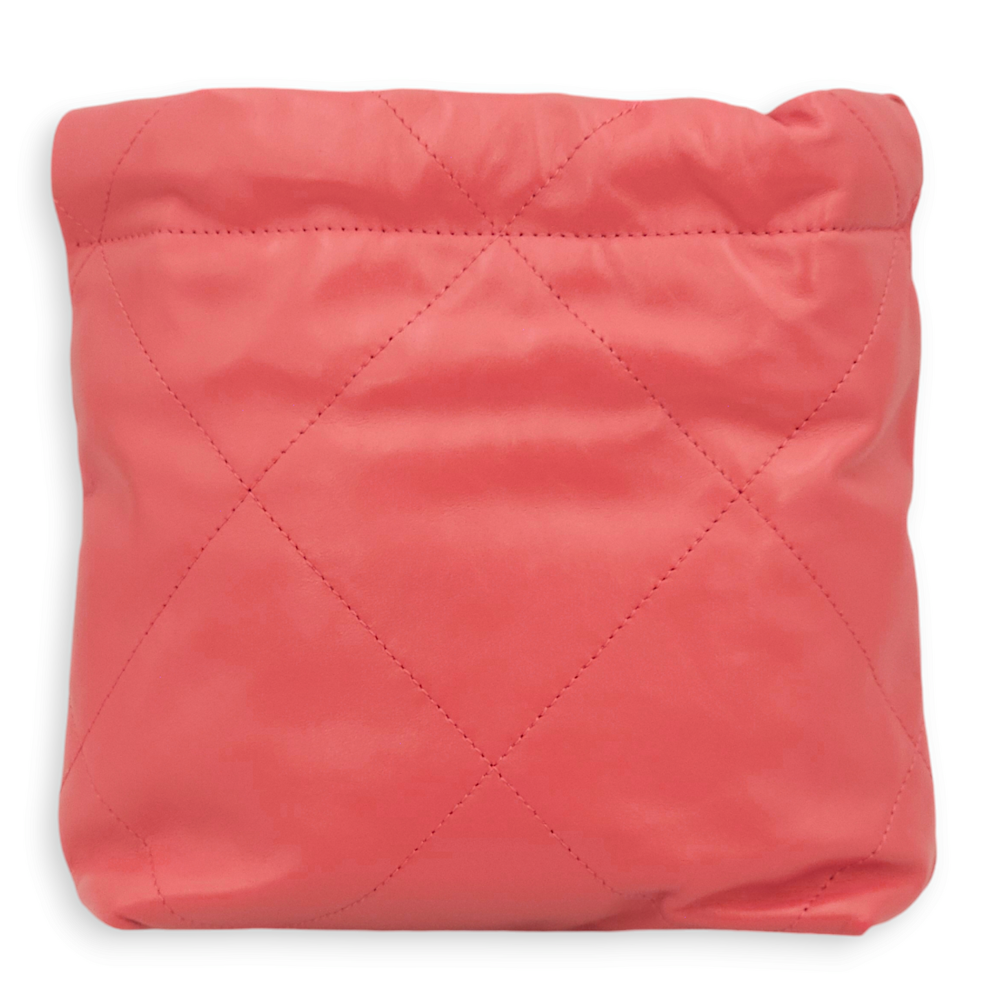 22 Mini Pink Tote Bag in Calfskin, Palladium hardware