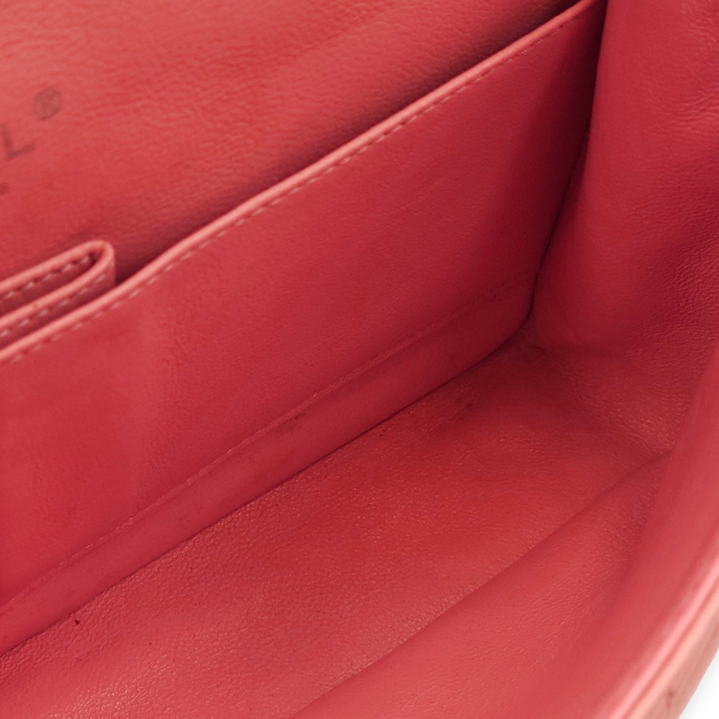 Classic Double Flap Pink Shoulder Bag in Lambskin, Silver hardware
