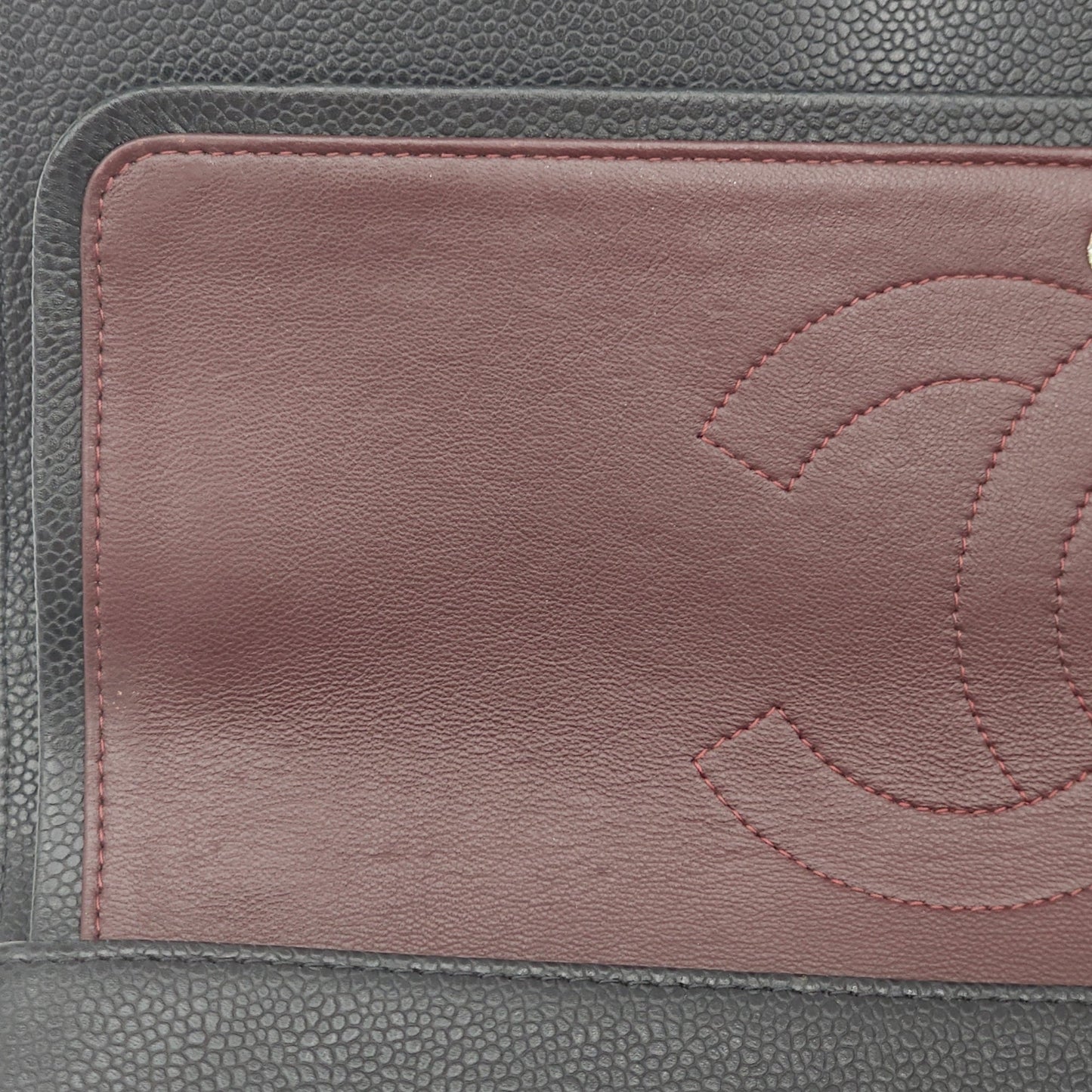 Classic Double Flap Jumbo Black Shoulder Bag in Caviar Leather, Palladium hardware
