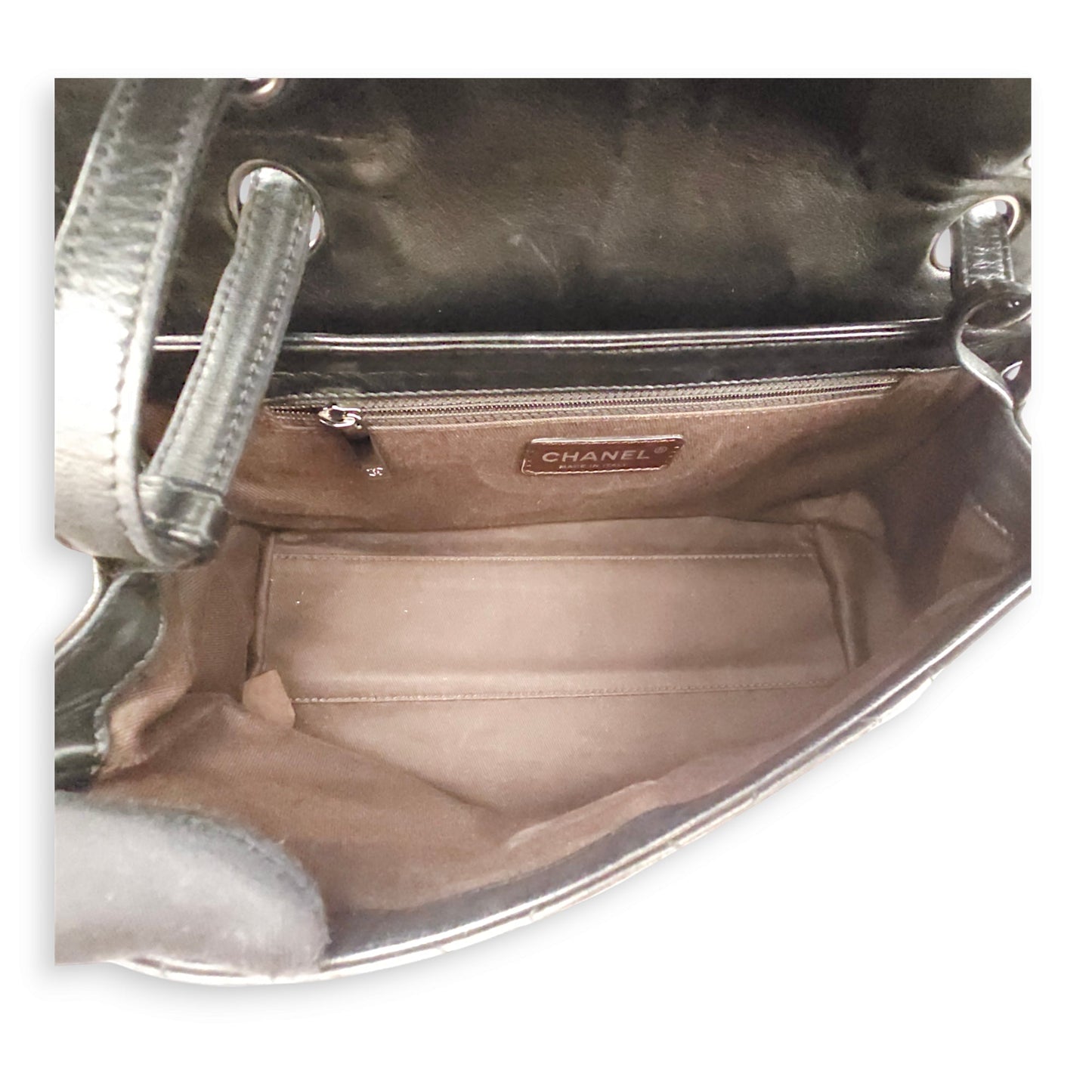 Reissue Seasonal Flap 25x15x9cm Black, grey, white Shoulder Bag in Lambskin, Silver hardware