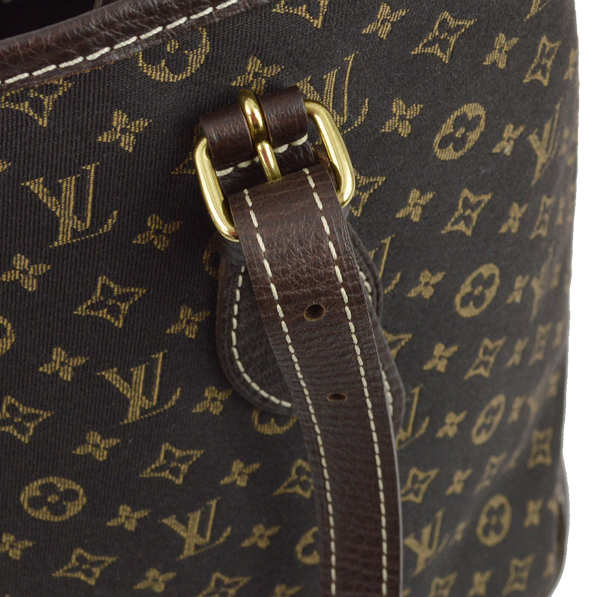 Louis Vuitton 2006 Brown Monogram Mini Lin Bucket PM Tote Bag M95226
