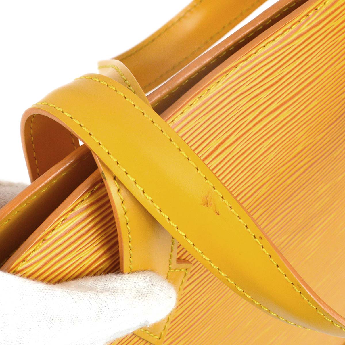Louis Vuitton 1996 Yellow Epi Saint Jacques Tote Handbag M52279