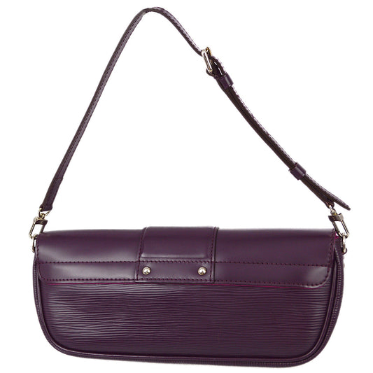 Louis Vuitton 2010 Purple Epi Pochette Montaigne Handbag M5929K