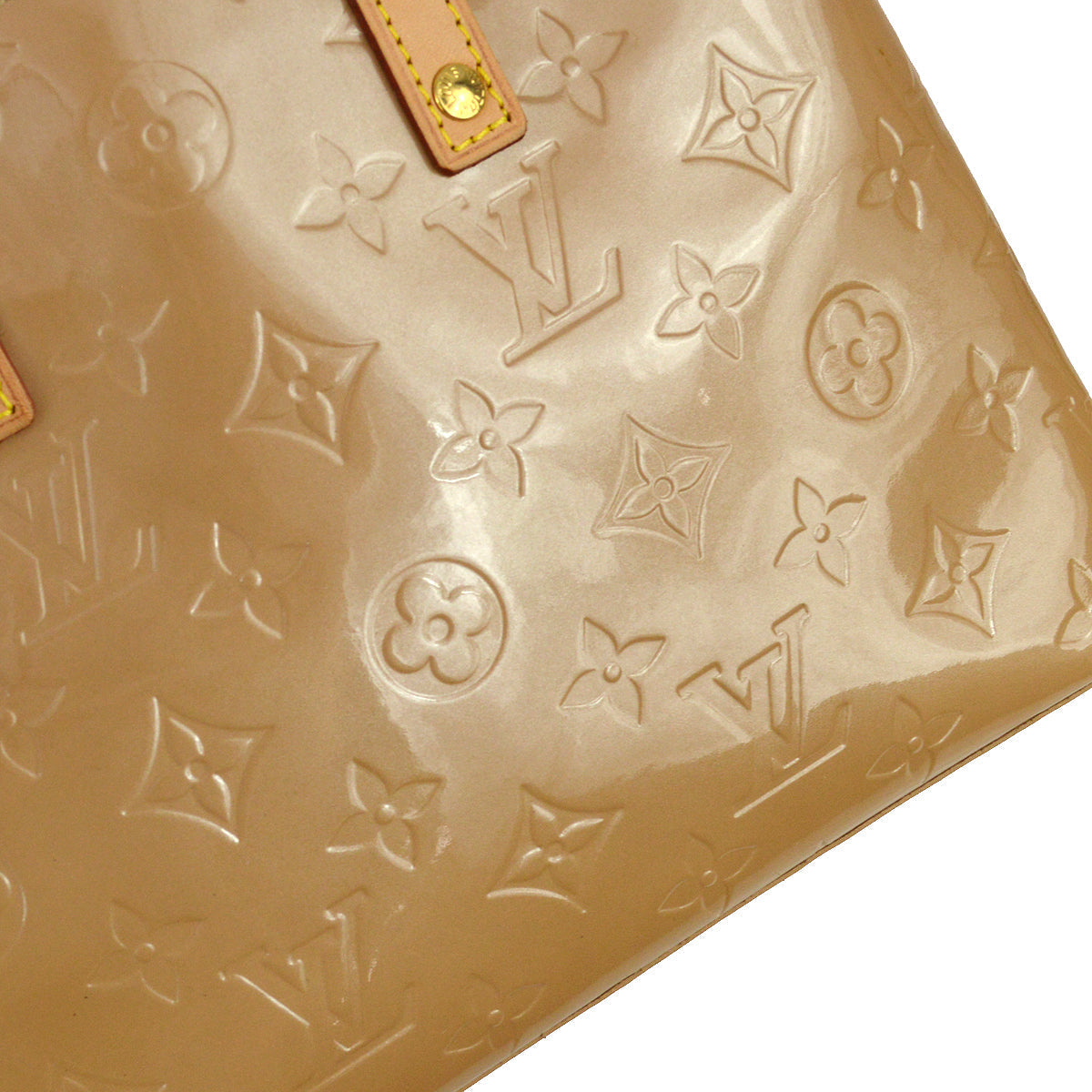 Louis Vuitton 2006 Beige Vernis Reade PM Tote Handbag M91334