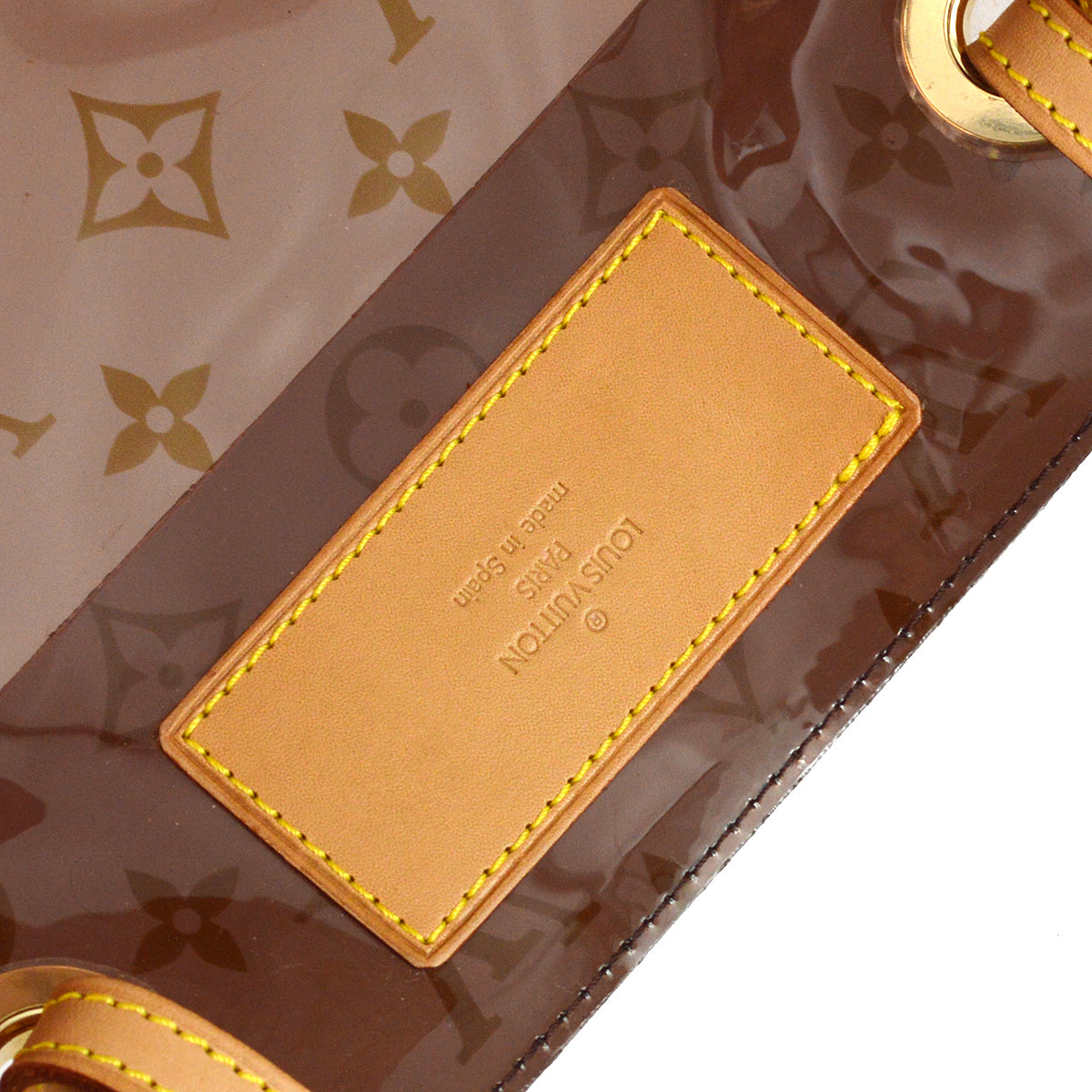 Louis Vuitton 2000 Brown Monogram Vinyl Cabas Cruise Tote Bag M50500