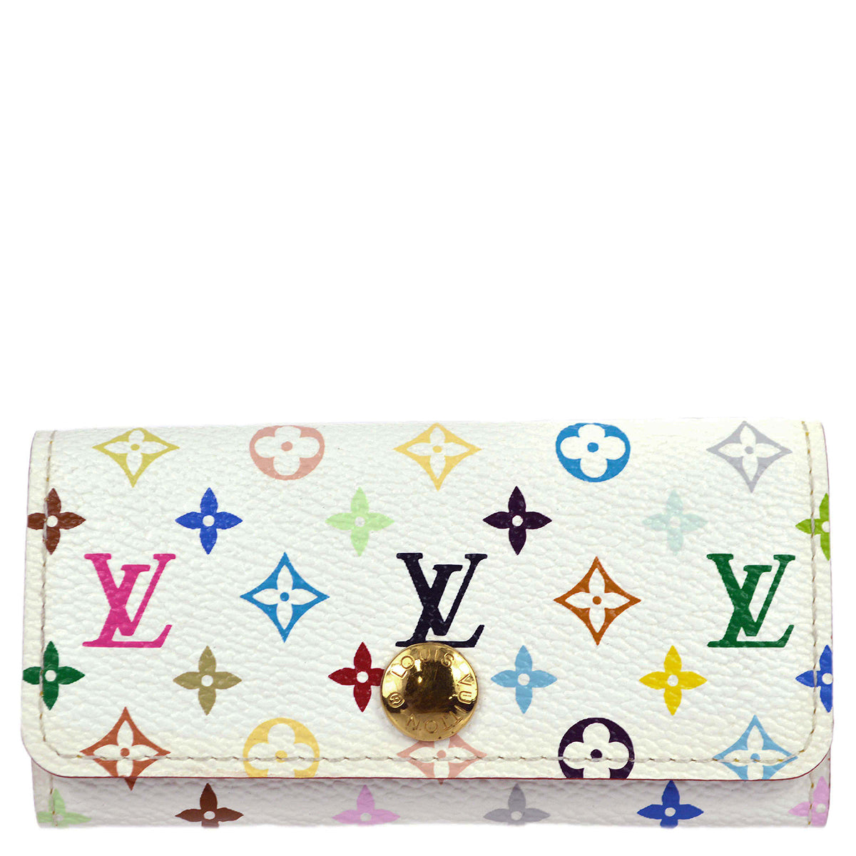 Louis Vuitton 2008 Monogram Multicolor Multicles 4 Key Case M60043