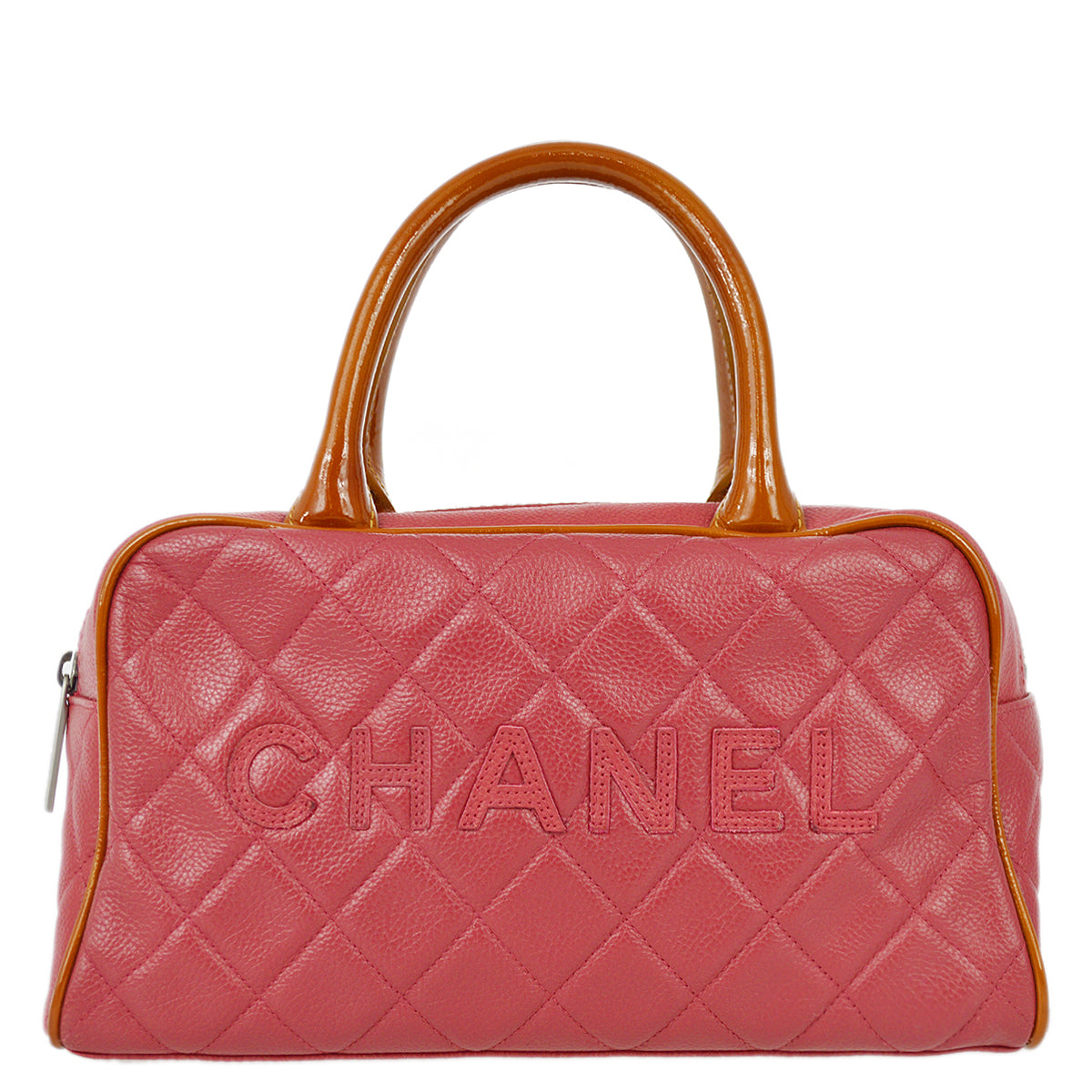 Chanel Pink Caviar Bowling Bag 27