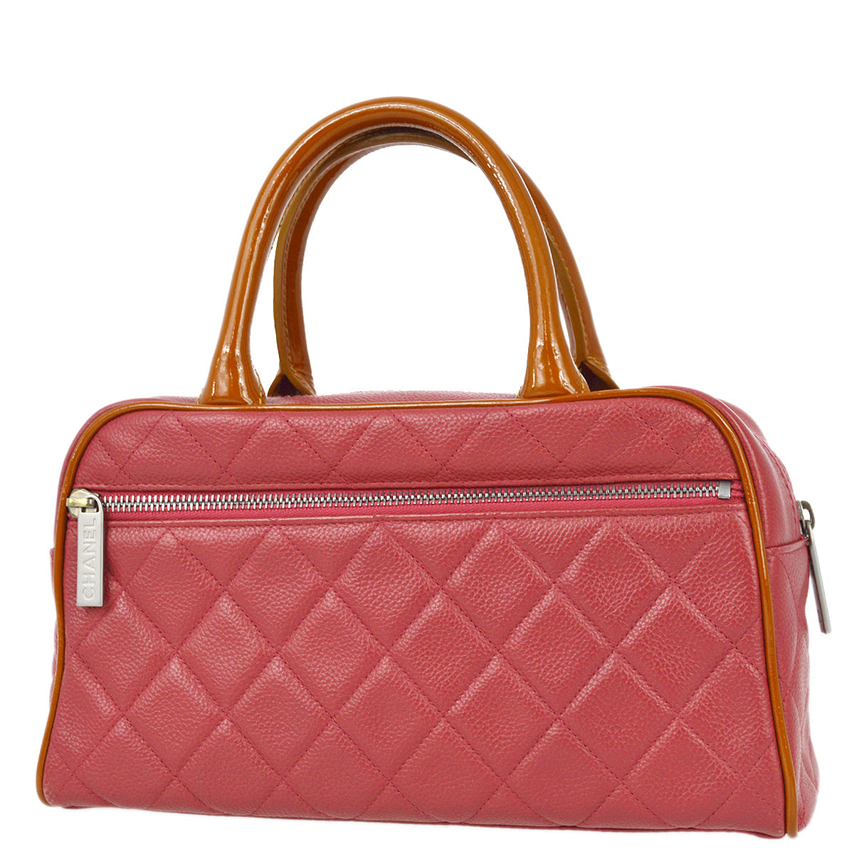 Chanel Pink Caviar Bowling Bag 27