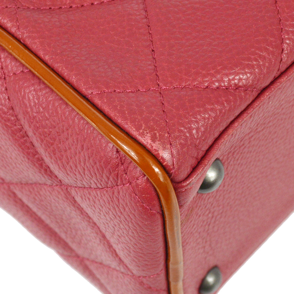 Chanel Pink Caviar Bowling Bag 27