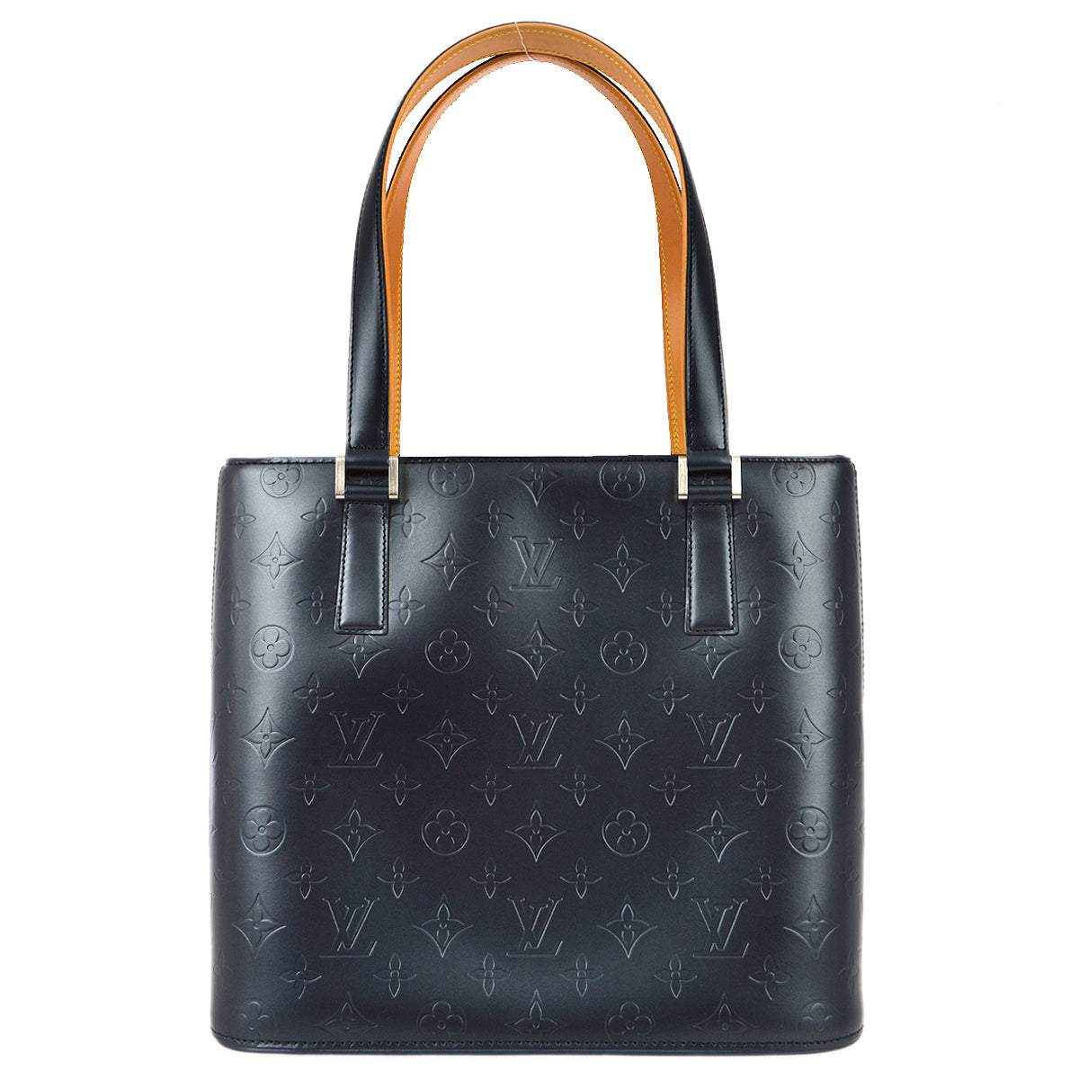 Louis Vuitton 2002 Blue Monogram Mat Stockton Tote Handbag M55115