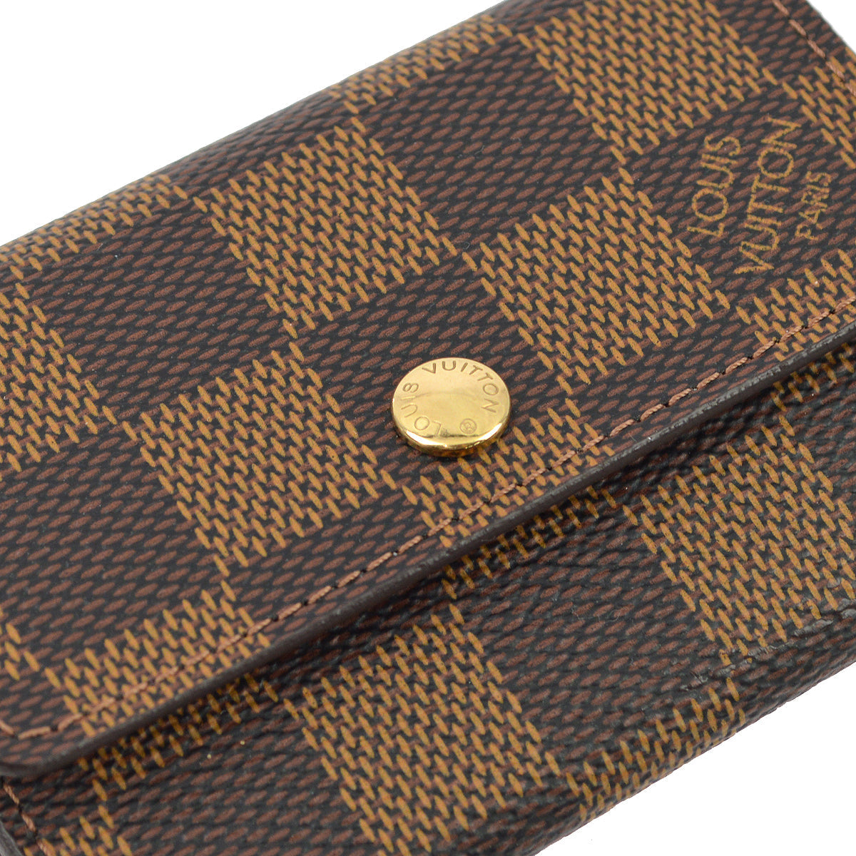 Louis Vuitton Damier Porte Monnaie Plat Coin Case Wallet N61930
