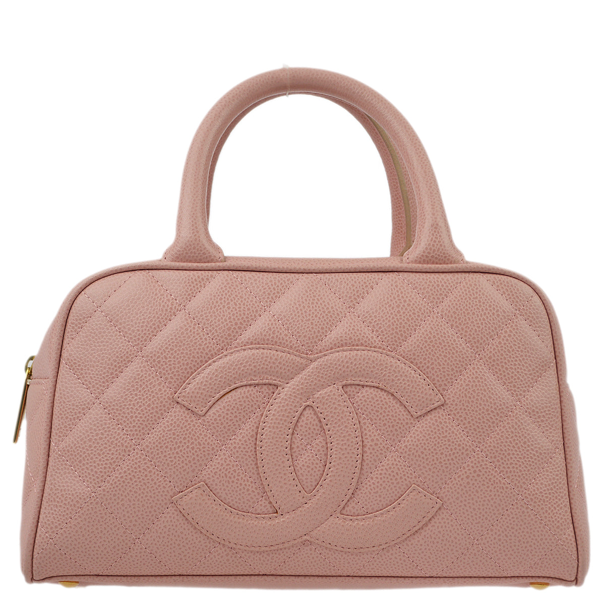 Chanel Pink Caviar Bowling Bag 27