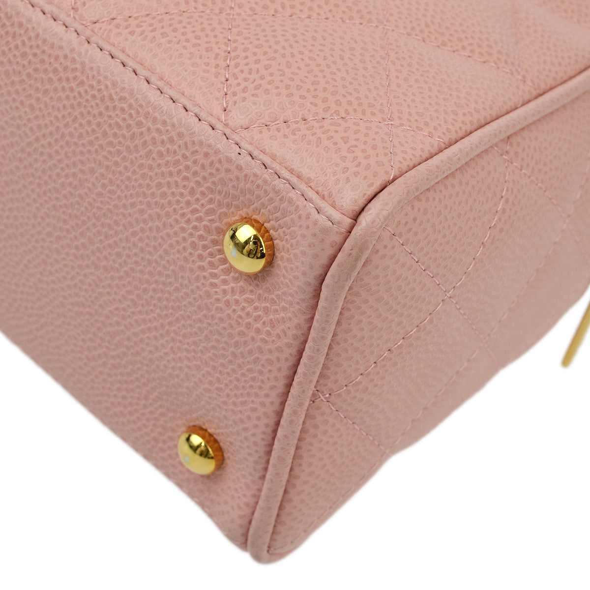 Chanel Pink Caviar Bowling Bag 27