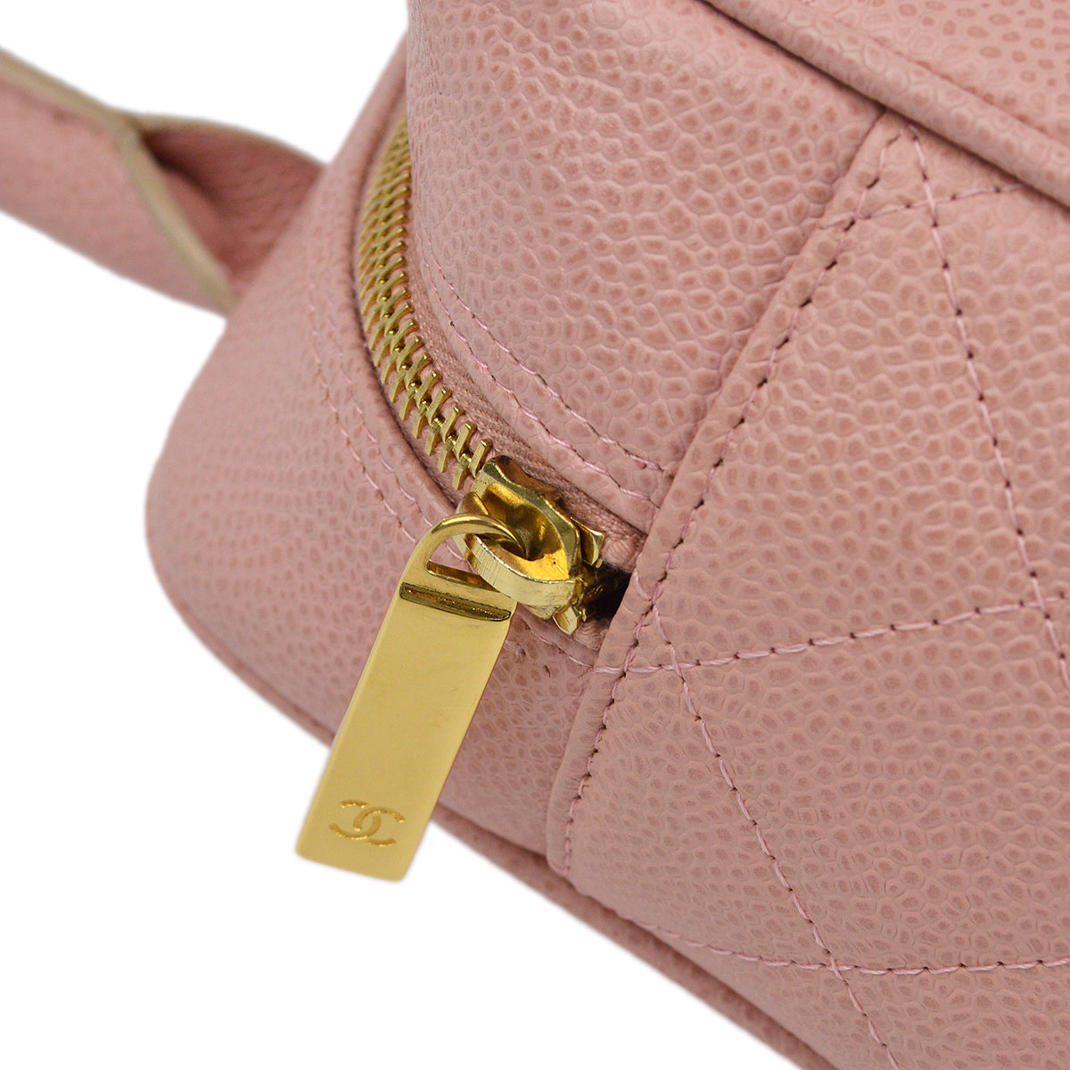 Chanel Pink Caviar Bowling Bag 27
