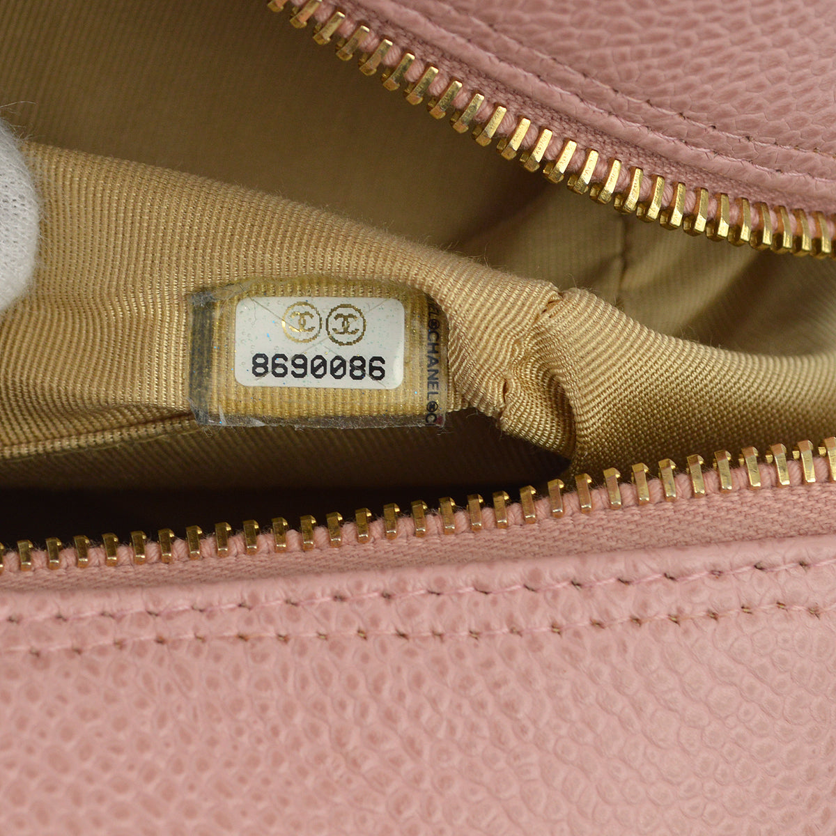 Chanel Pink Caviar Bowling Bag 27