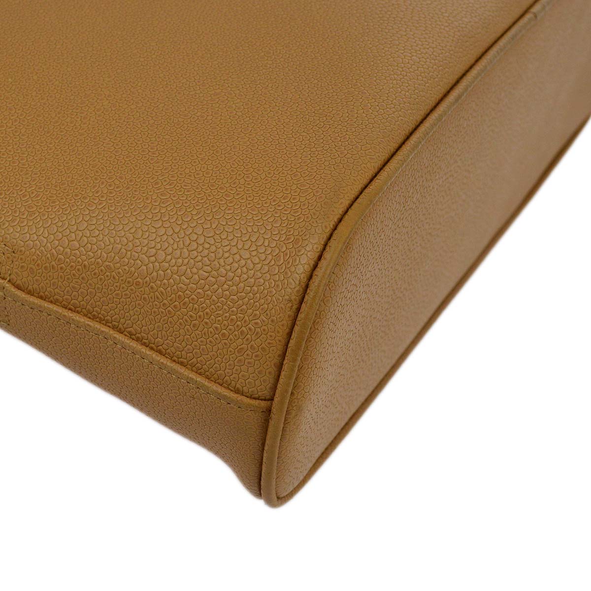 Chanel Beige Caviar Shoulder Tote Bag