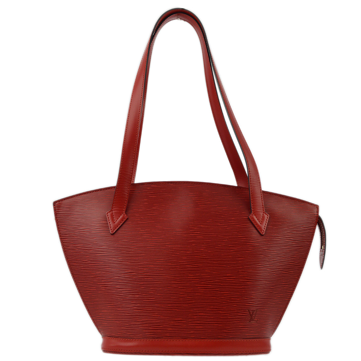 Louis Vuitton 1999 Red Epi Saint Jacques Poignee Long Tote Bag M52337