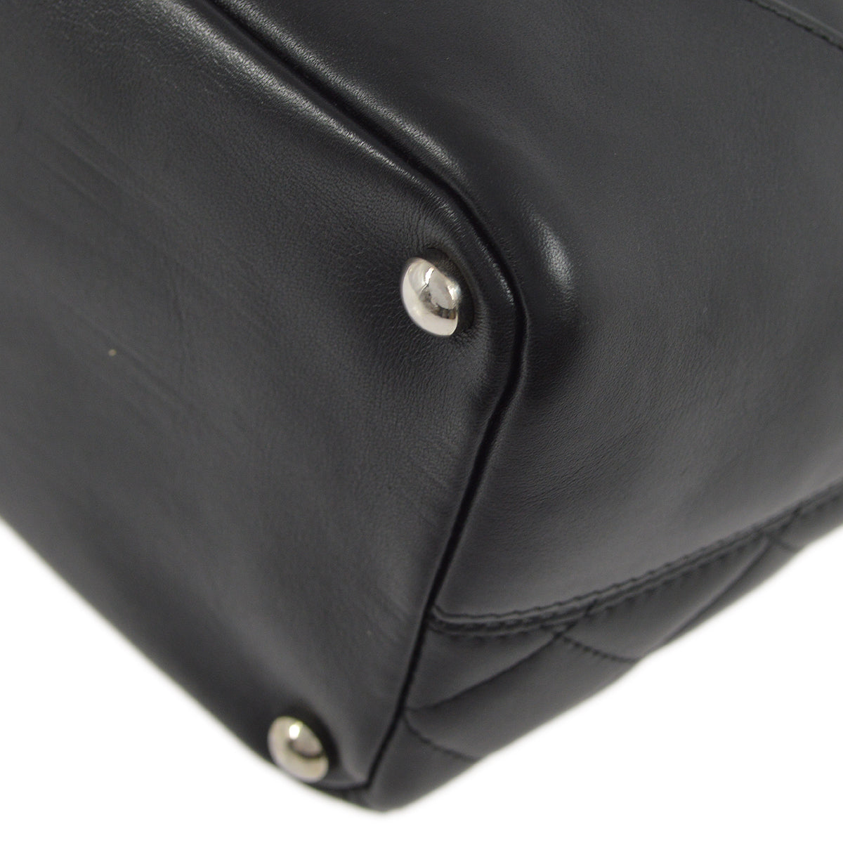 Chanel Black Calfskin Cambon Ligne Tote Handbag