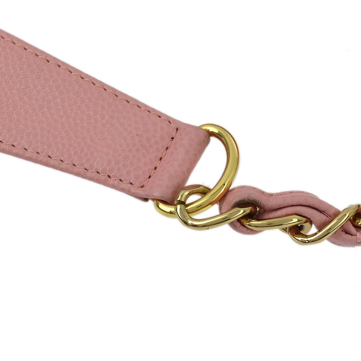 Chanel Pink Caviar Hobo Chain Handbag