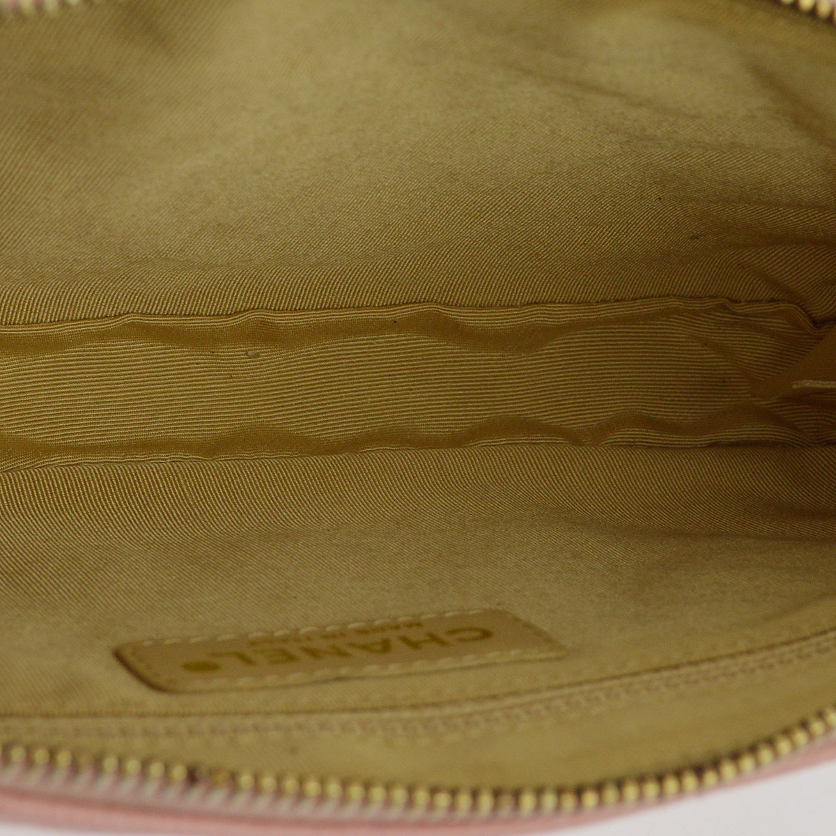 Chanel Pink Caviar Hobo Chain Handbag