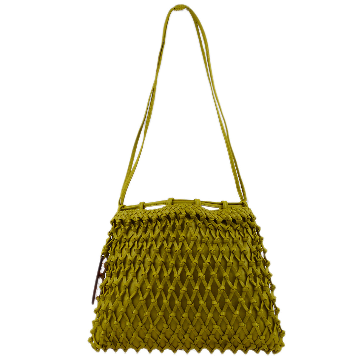 Chanel Green Lambskin Braided Shoulder Bag