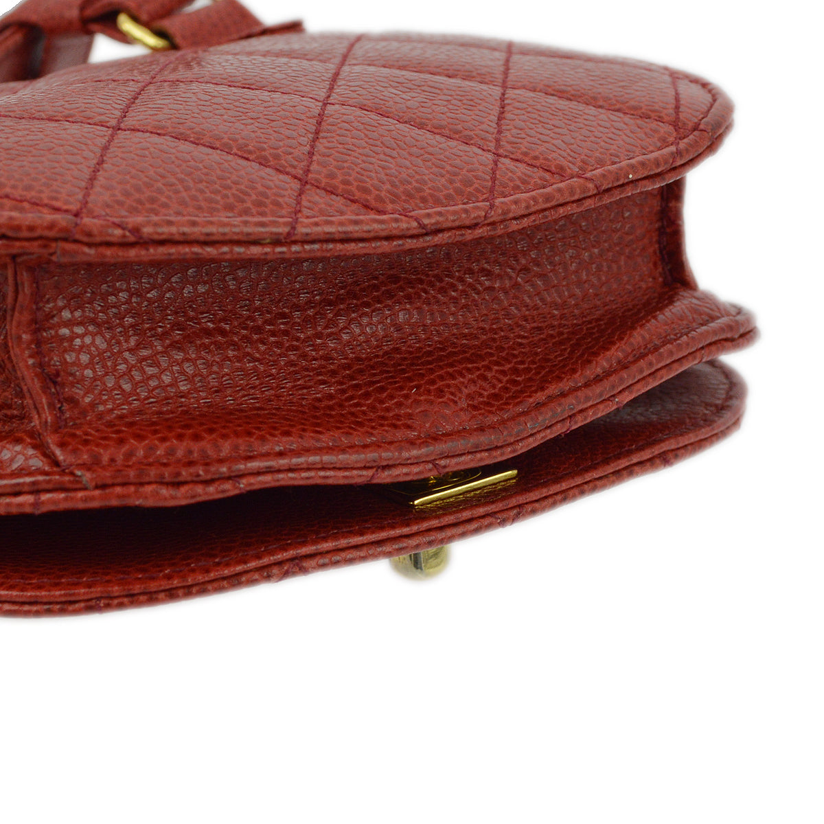Chanel Red Caviar Waist Bum Bag #75/30