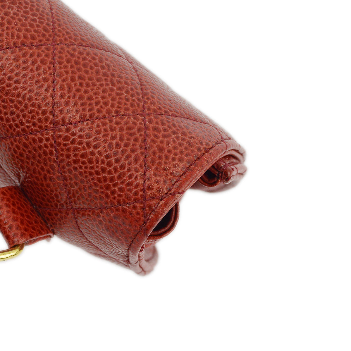 Chanel Red Caviar Waist Bum Bag #75/30