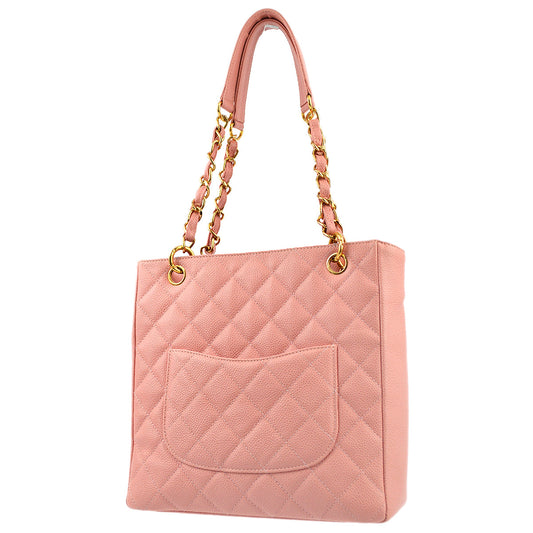 Chanel Pink Caviar Petite Shopping Tote PST Tote Bag