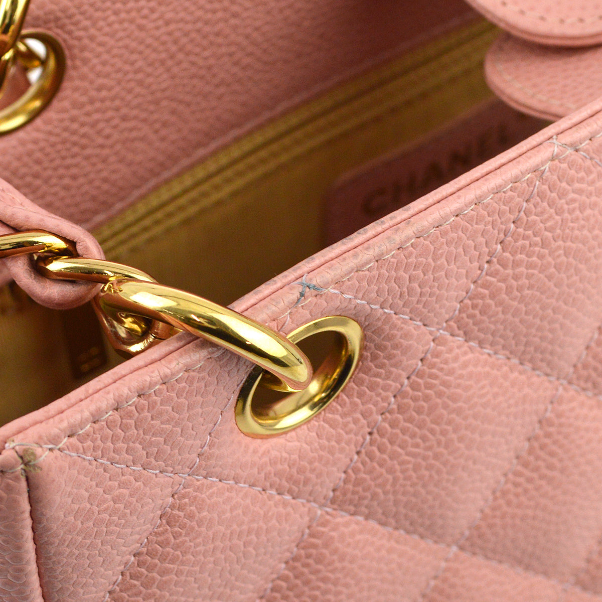 Chanel Pink Caviar Petite Shopping Tote PST Tote Bag