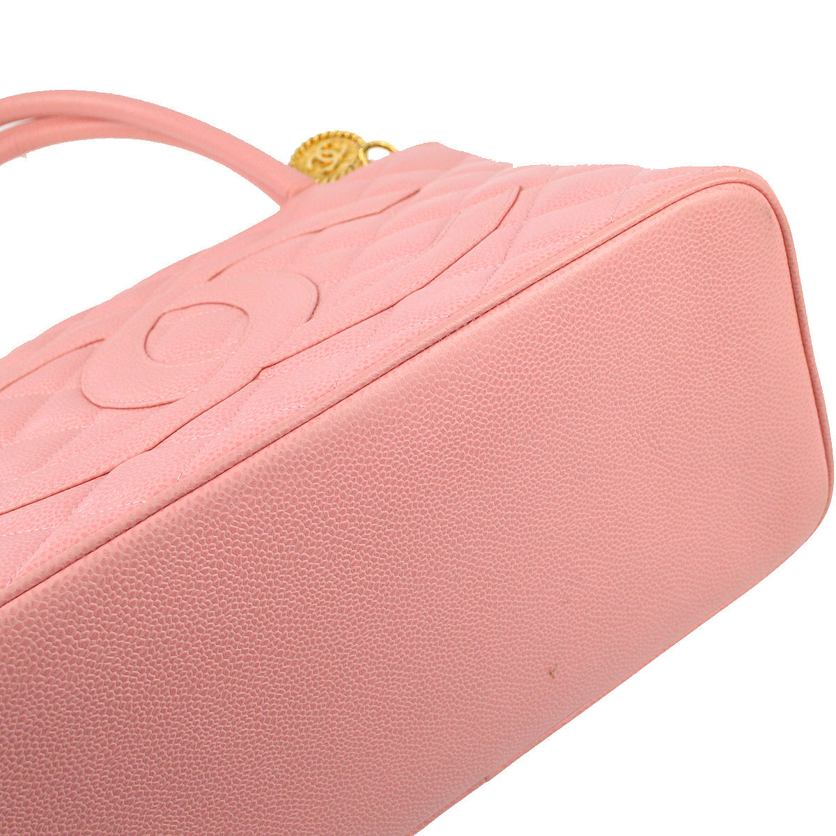 Chanel Pink Caviar Medallion Tote Handbag