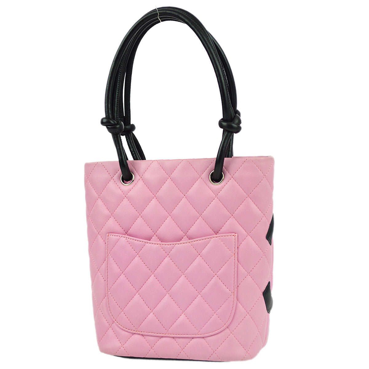 Chanel Pink Calfskin Cambon Ligne Tote Handbag