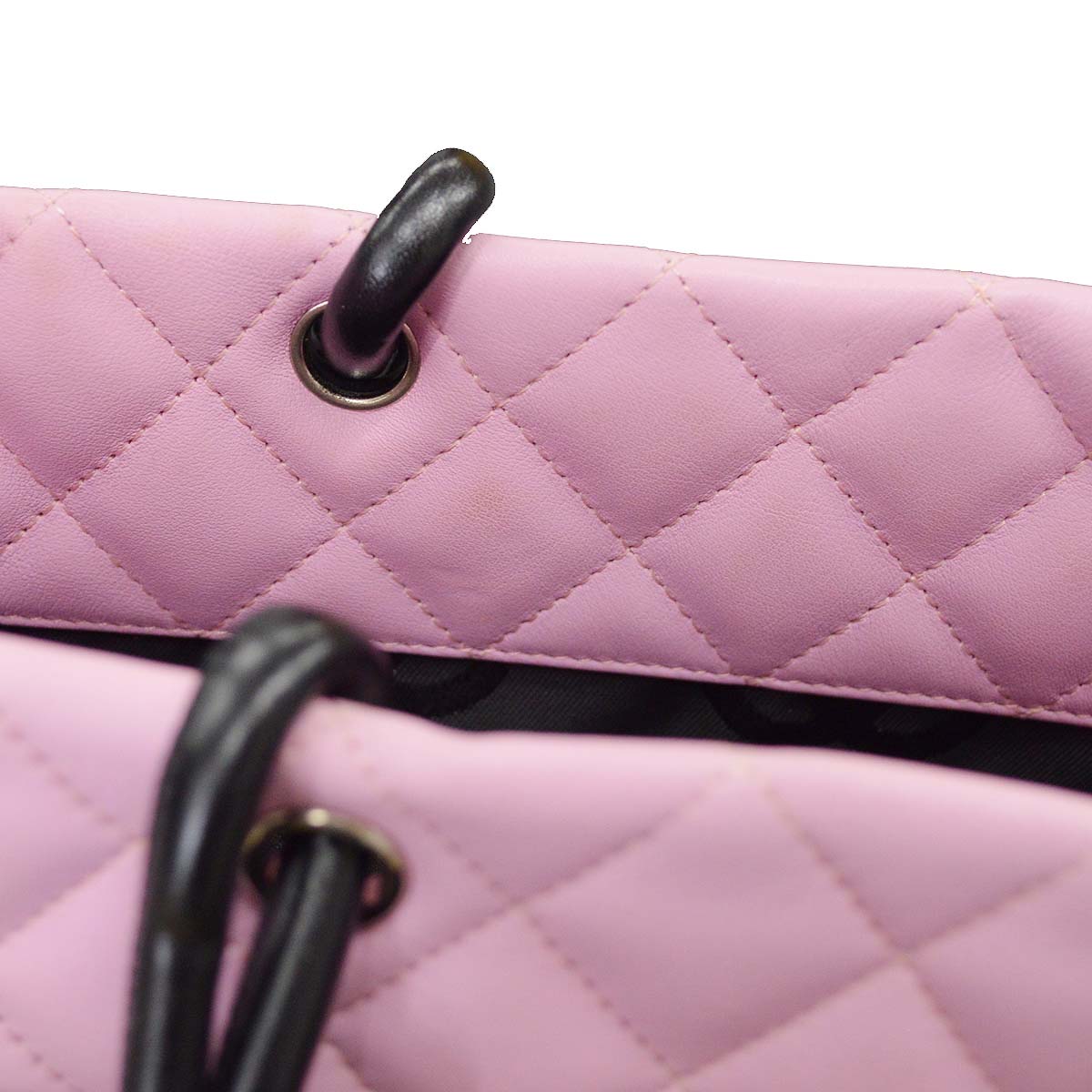 Chanel Pink Calfskin Cambon Ligne Tote Handbag