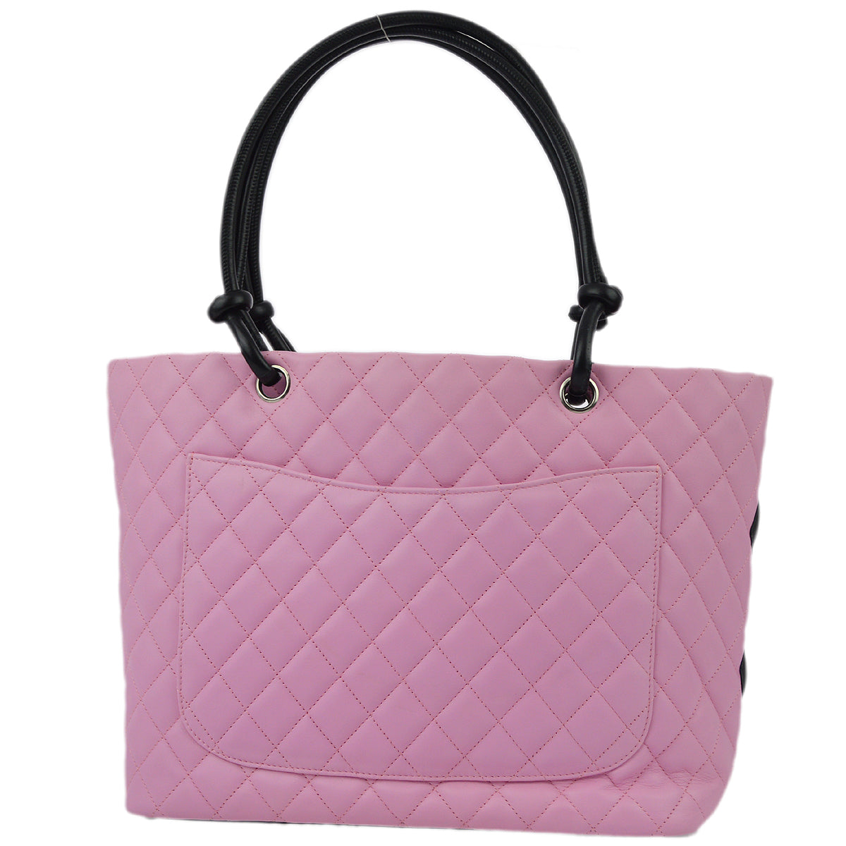 Chanel Pink Calfskin Cambon Ligne Tote Handbag