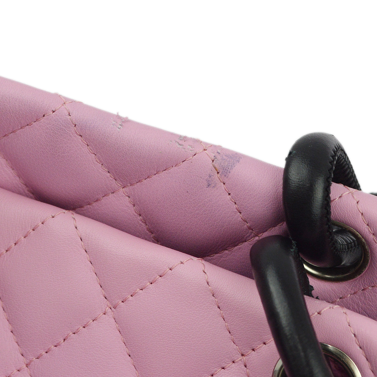 Chanel Pink Calfskin Cambon Ligne Tote Handbag