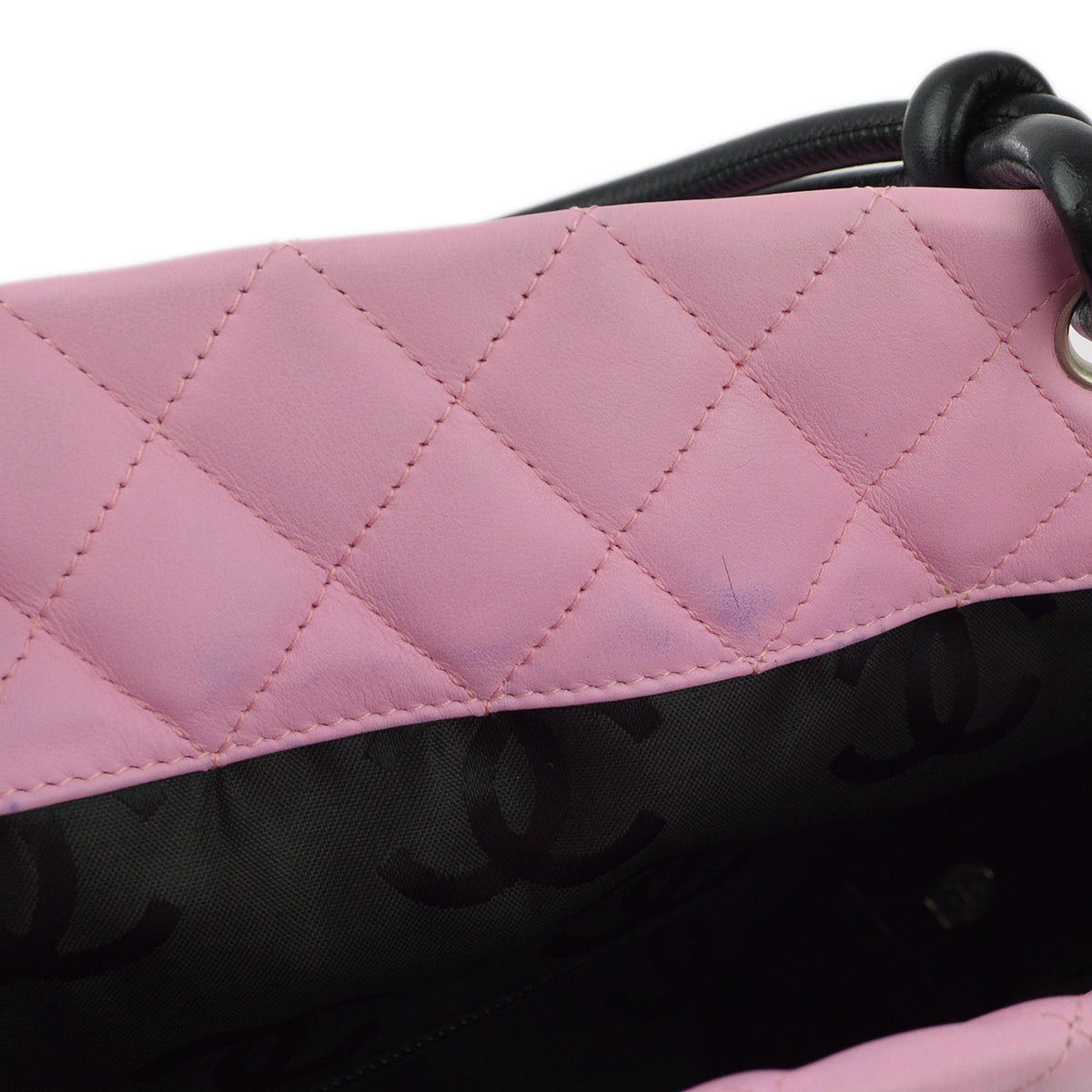 Chanel Pink Calfskin Cambon Ligne Tote Handbag